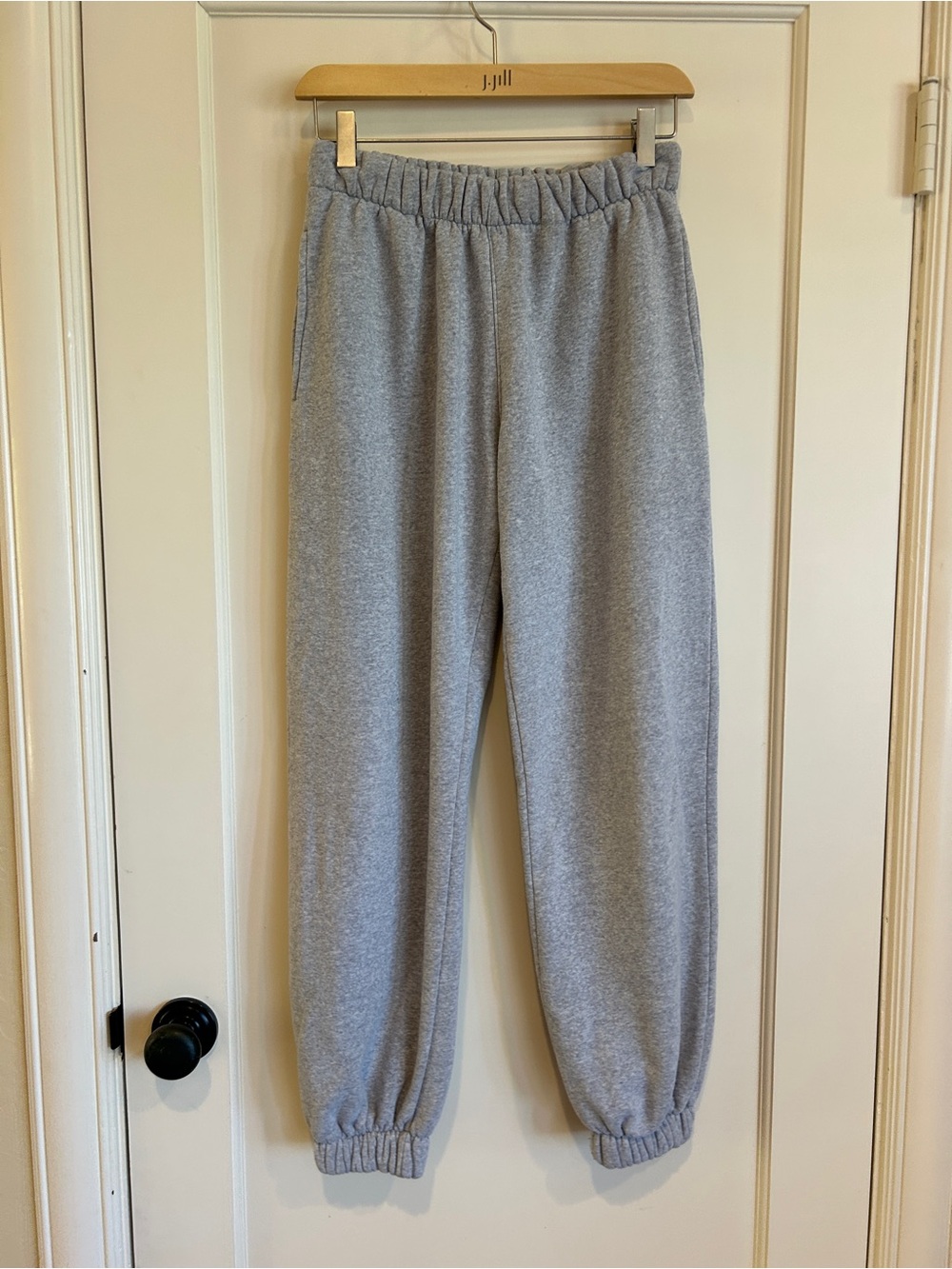 Brandy Melville Light Gray Sweatpants with Elastic Waist